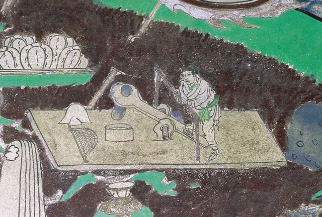 榆林窟第3窟 踏碓圖  西夏