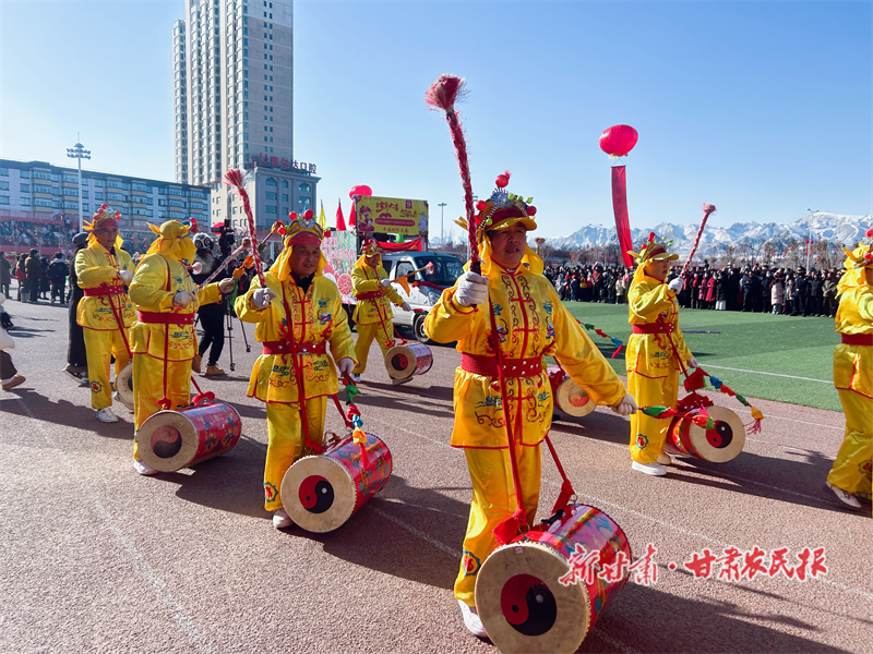 永登：社火鬧新春 年味別樣濃