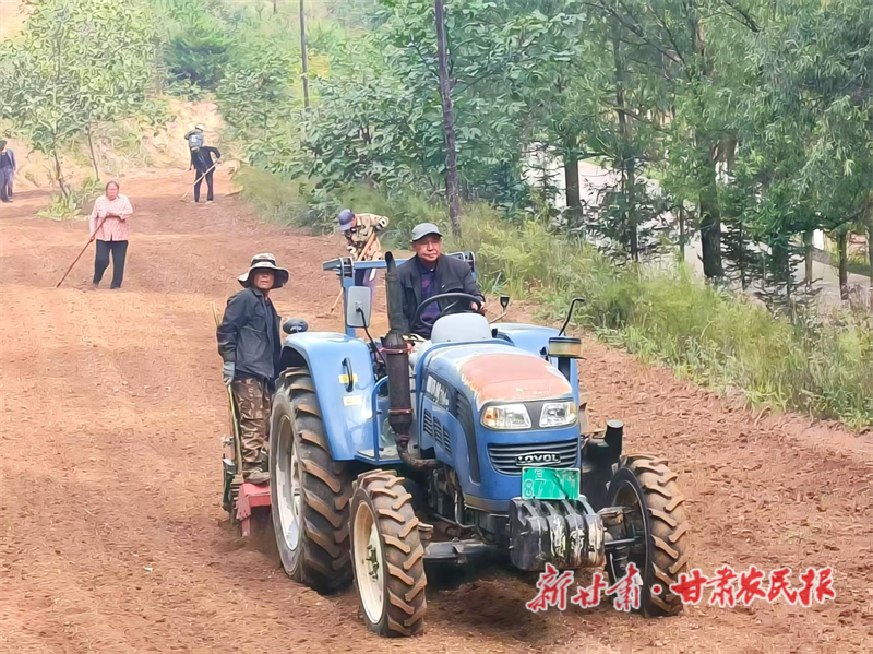 華亭:“鐵牛”播“金粒”沃野復(fù)種忙